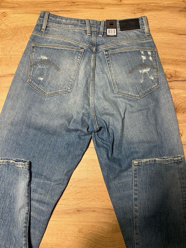 Jeans G-Star strappati blu