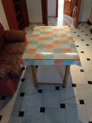 Mesa camilla rectangular cristal