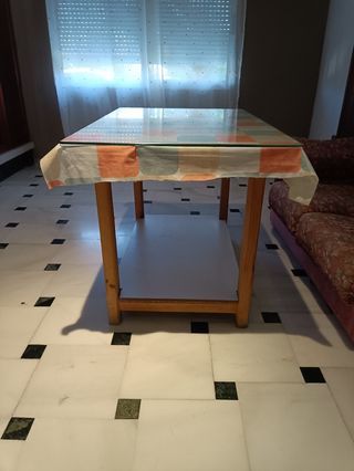 Mesa camilla rectangular cristal