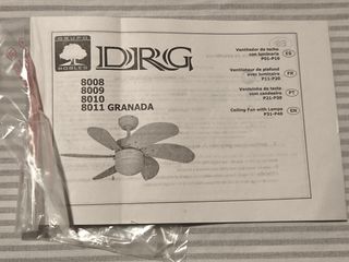 Ventilador techo DRG madera 8011 Granada