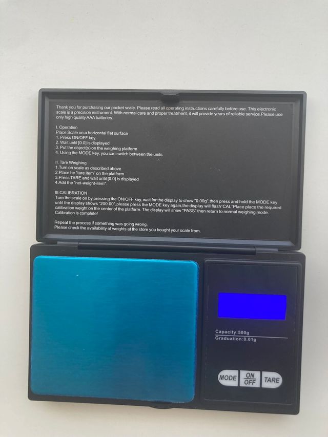 Báscula digital 500g - 0.01g