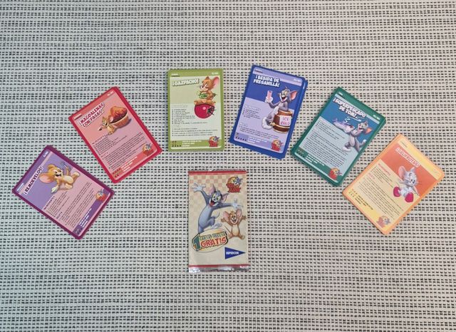Lote 29 cartas del libro de recetas de Tom y Jerry