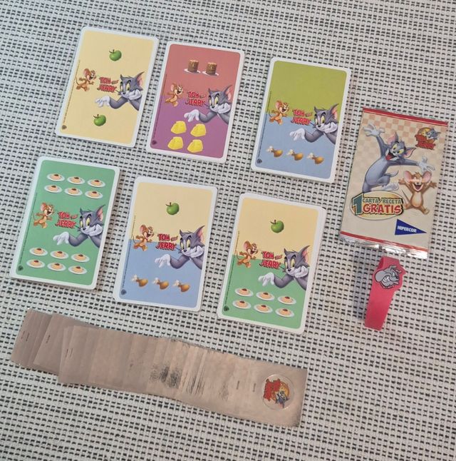 Lote 29 cartas del libro de recetas de Tom y Jerry