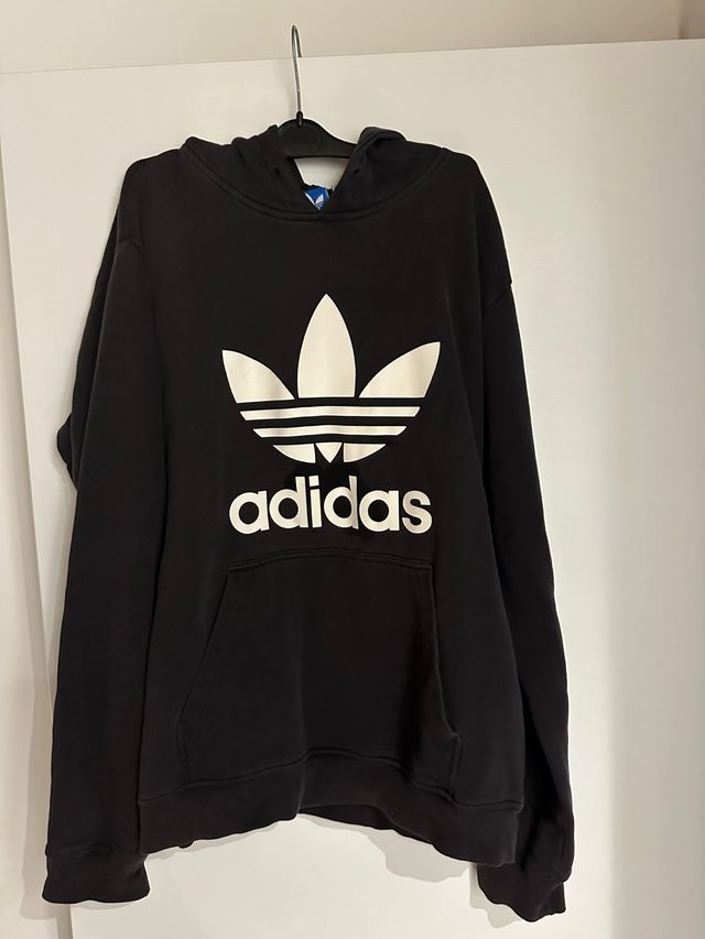 Felpa Adidas nera tg L