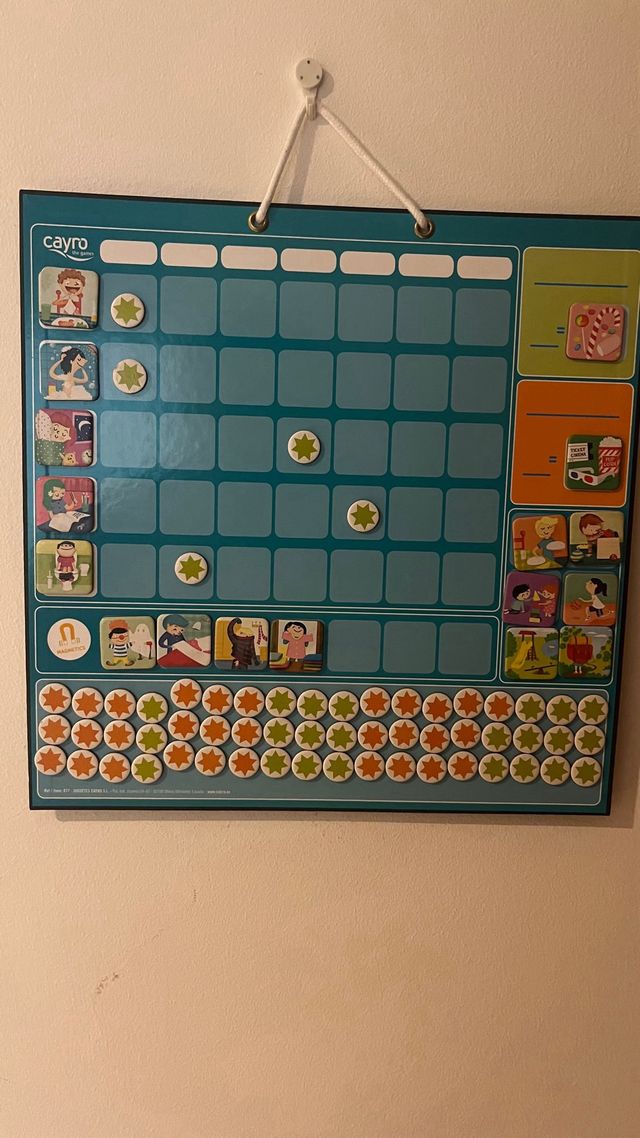 Tabla recompensas niños - Cayro