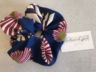 Scrunchie Fantasie di Spilli - Blu Viola