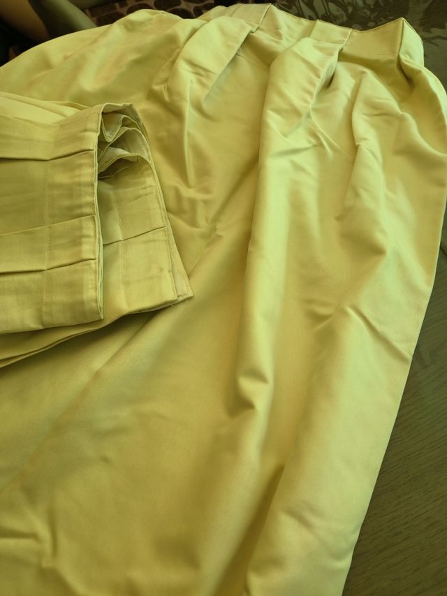 Cortinas amarillas - 2 uds.