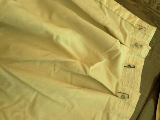 Cortinas amarillas - 2 uds.