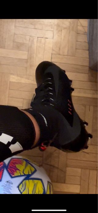 Nike Vapor - Tacos de fútbol negros