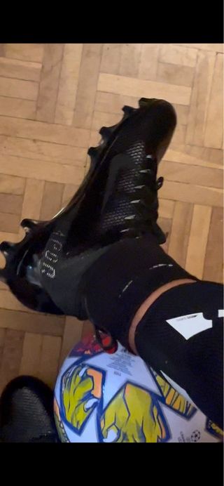 Nike Vapor - Tacos de fútbol negros