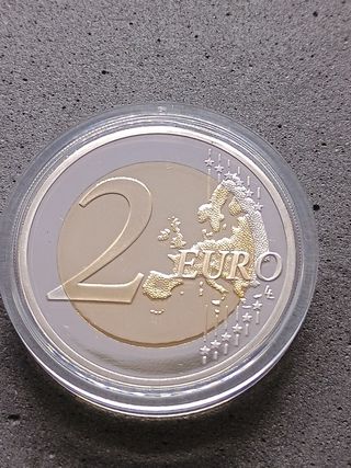 2€ Cipro 2015 CommemorativO PROOF.Bandiera europea