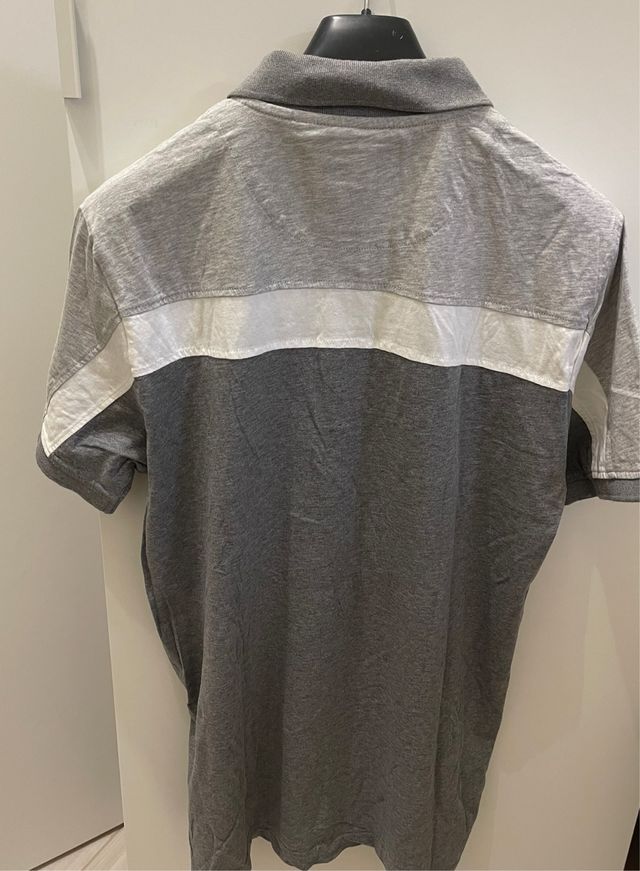 Polo Puma Grigio-Bianco Tg.L