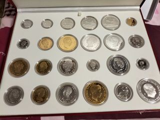 Colección 24 Monedas Oro Plata Peseta