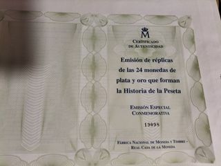 Colección 24 Monedas Oro Plata Peseta