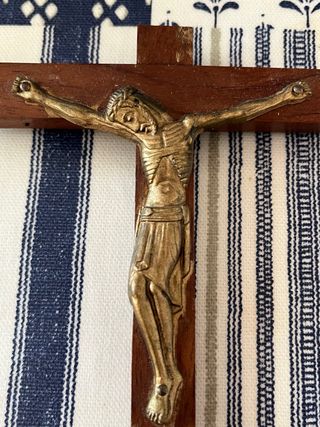 Crocifisso vintage in legno