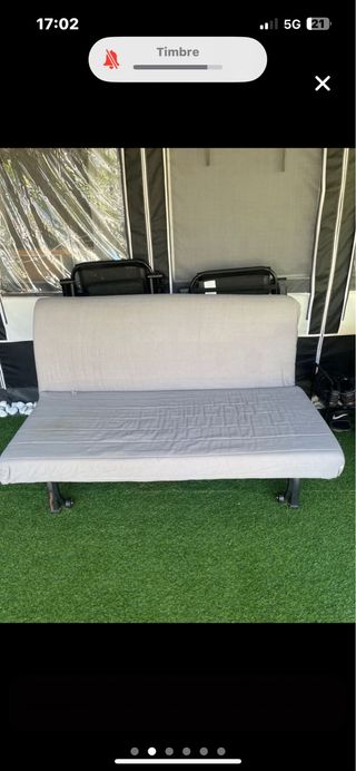Sofá cama IKEA - Beige/Gris