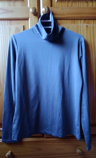 Jersey cuello alto gris