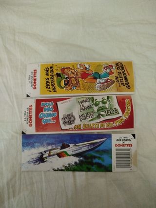 2 cromos Donettes: colección