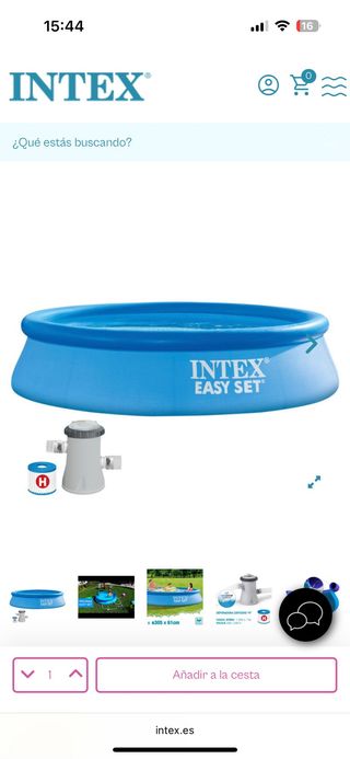 Piscina Intex 3m + funda