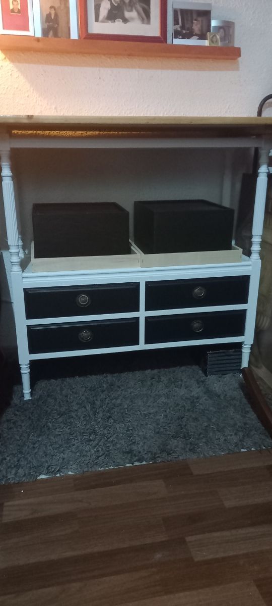 Mueble Recibidor Estantería Mesa de madera con caj