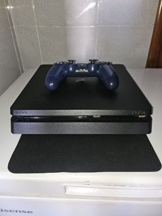 PS4 (PlayStation 4) Slim + mando azul marino 