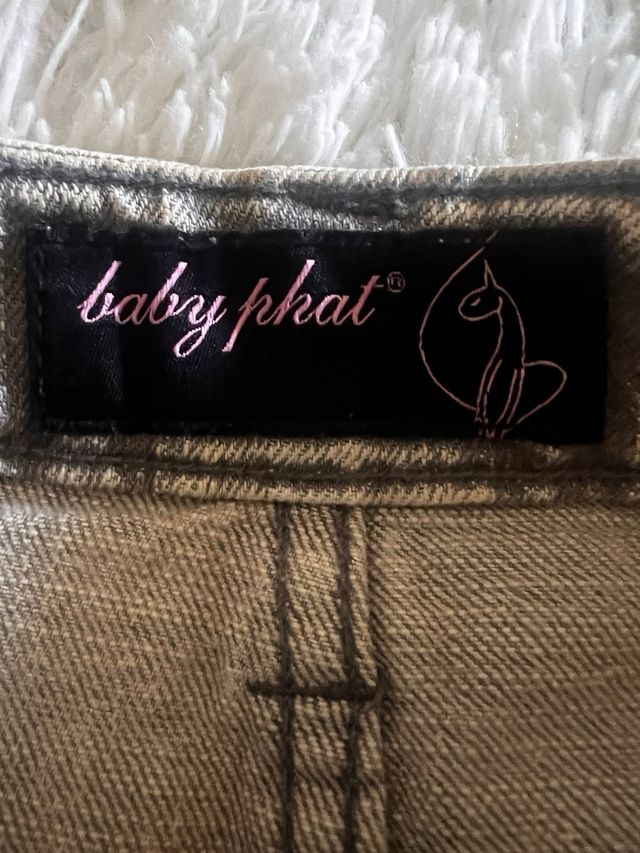 Mini falda Baby Phat Gris