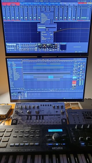 Soporte 2 Monitores - Brazo PC Negro