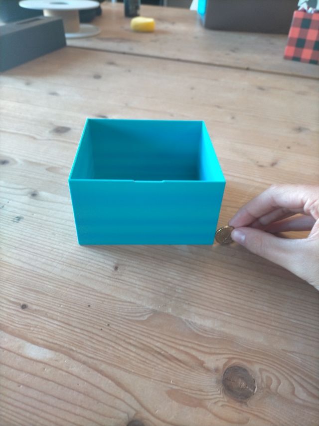 Divisorio cassetti - in PLA azzurro/turchese