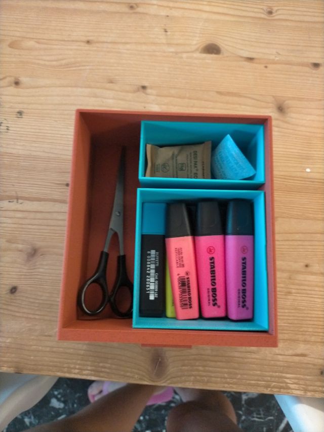 Divisorio cassetti - in PLA azzurro/turchese