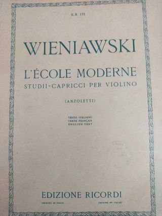 Partituras para violín solo