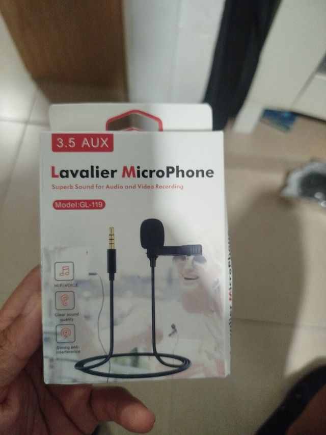 Micrófono Lavalier 3.5 Aux GL-119