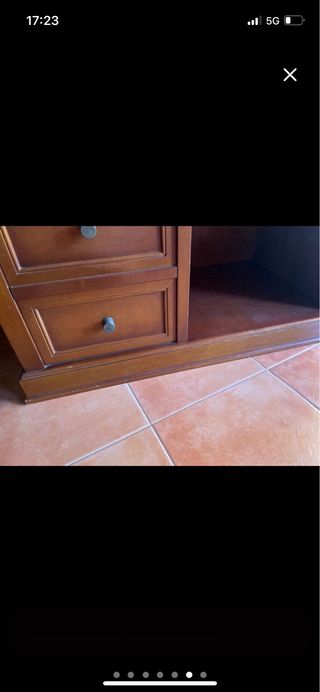 Mueble TV madera cerezo