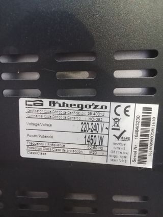 Horno eléctrico pequeño