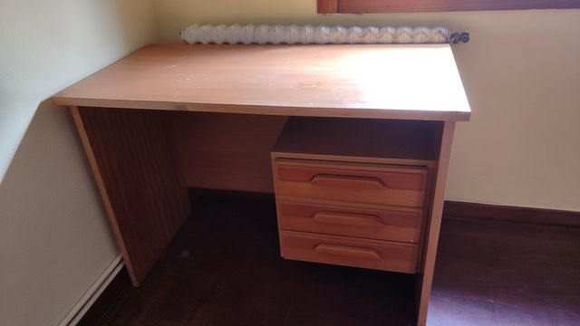 Mesa escritorio madera 3 cajones