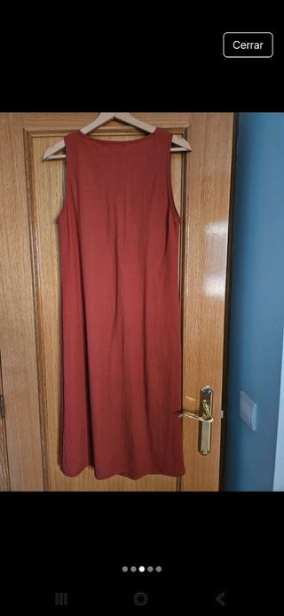 Vestido midi Sfera - color teja