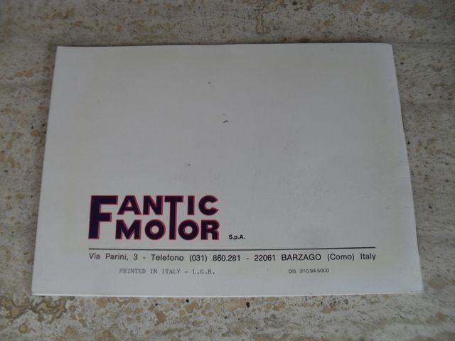 Fantic Motor ISSIMO Manuale Manutenzione