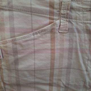 Shorts SLAM beige e rosa a quadri