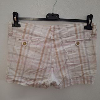 Shorts SLAM beige e rosa a quadri