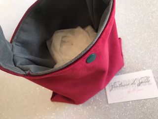 Shopper velluto  rosso Fantasie di Spilli