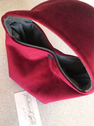 Shopper velluto  rosso Fantasie di Spilli