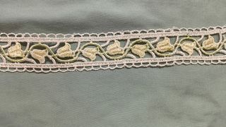 4 Nastri Pizzo Ricamato Beige