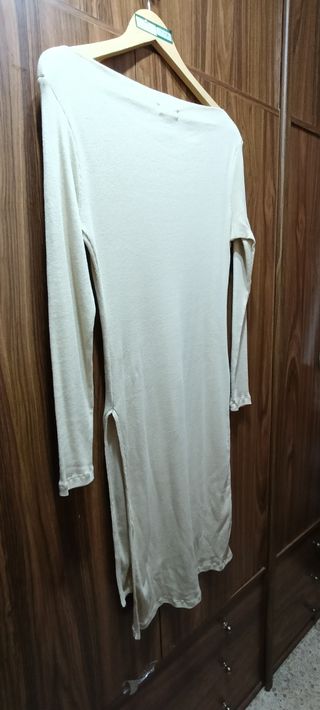 Túnica vestido Bindu beige - algodón orgánico