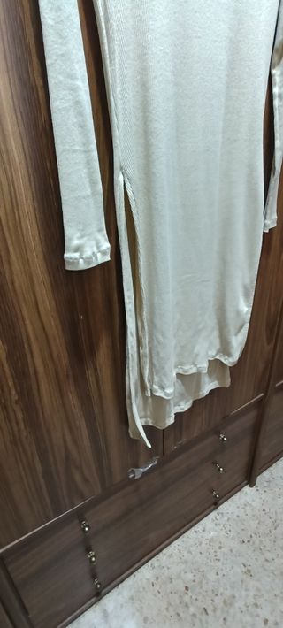 Túnica vestido Bindu beige - algodón orgánico