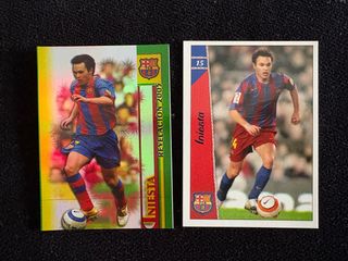 Lote Cromos Iniesta FC Barcelona 