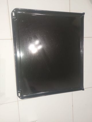 Bandeja base horno negra 44.5x38,5cm