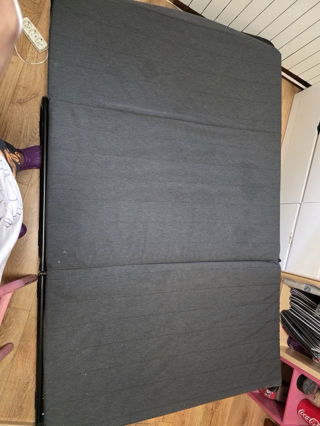 Sofá cama plegable - Gris oscuro