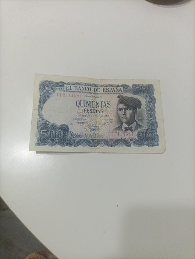 Billete 500 pesetas 1971