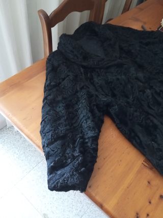 Chaquetón astracán negro