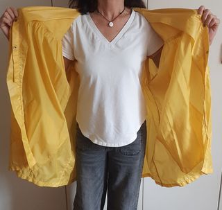 Giacca antipioggia vintage gialla