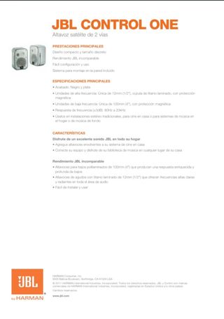 JBL Control One Altavoces